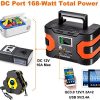 200W Peak Energy Station Flashfish CPAP Battery 166Wh 45000mAh Backup Power Pack for Camping, Solar Generator for Emergency & CPAP