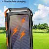 Solar Charger 20000mAh Solar Power Bank Waterproof