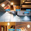 Battery Operated Puck Lights (6 Pack) - Dimmable Wireless Under Cabinet Lighting with Remote Control for Kitchen Convenience! 🌟🔋🍽️