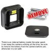 3 Pack Solar Panel for Blink XT XT2 - Outdoor Power Solution with Weatherproof Design, Adjustable Mount, and Long-Lasting Battery - Black