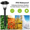 Balhvit Glass Solar Lights Outdoor – 8 Pack Super Bright Pathway Lights with Extended Battery Life for Stunning Garden Illumination
