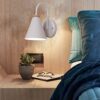 Led Remote Control Battery Run Wireless White Metal Lampshade