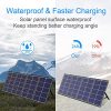 100W Portable Solar Panel Kit with Stand Foldable