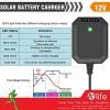 SUNER POWER 12V Waterproof Solar Battery Trickle Charger