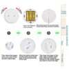 6-Pack: Bright LED Puck Lights with Remote Control for Cabinets, Counters, and Shelves - Battery Operated, Dimmable, and Easy to Install
