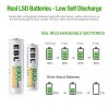 EBL Rechargeable Batteries Combo - 16 Units of AA and AAA, 2300mAh AA and 800mAh AAA for Long-Lasting Power