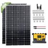 240W Monocrystalline Solar Panel Starter Kit with Charge Controller - Power Your Adventures