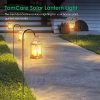 TomCare Flickering Flame Solar Lantern Outdoor