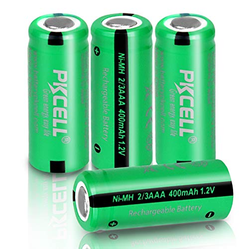 Rechargeable Battery 2/3AAA Size 400mah with Flat
