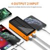 PSOOO Solar Power Bank 50000mAh Phone Charger