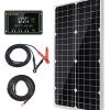 30W 12V Solar Panel Kit with 10A Controller for Charging 12V Batteries in RV, Boat, and Off-Grid Systems