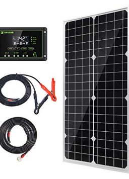 Topsolar Solar Panel Kit 30W 12V Monocrystalline Battery Charger