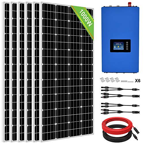 ECO-Worthy 1000 Watt 24 Volt Solar Grid Tie Home Complete System