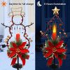 MAGGIFT 32 Inches Solar Christmas Decorations Outdoor LED