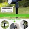LITOM 12 LEDs Solar Landscape Spotlights