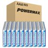 Powermax 100-Count AAA Batteries, Ultra Long Lasting Alkaline Battery