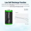 HiQuick Ni-MH C Size Rechargeable Batteries 5000mAh