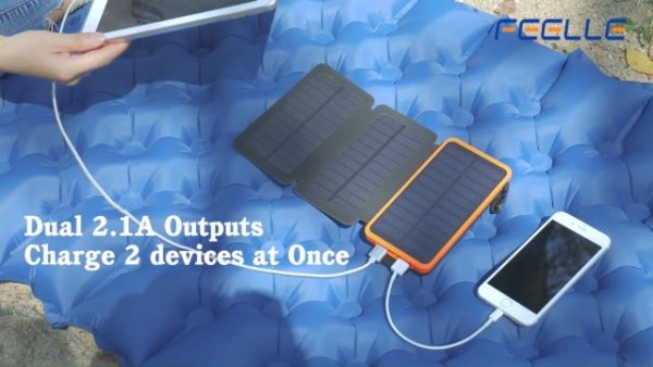 Solar Charger 24000mAh FEELLE Portable Solar Power Bank