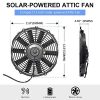 ECO-WORTHY 12 inch Solar Attic Fan +100W Solar Panel