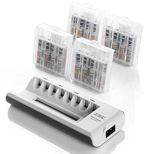 EBL Rechargeable AAA Batteries 16-Packs