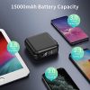 Portable Charger, 15000mAh 18W PD QC3.0 Power Bank