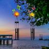 MAGGIFT 12 Pack Solar Pathway Lights