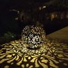 Outdoor Solar Hanging Lantern Lights Metal LED Decorative