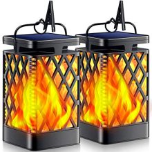 TomCare Solar Lights Outdoor Flickering Flame