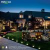 12-Pack Solar Ground Lights – 8 LED Solar Pathway Lights, Waterproof In-Ground Landscape Lighting for Garden, Patio, Yard, and Walkways