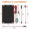 Keep Your 12V Battery Charged – Portable 5W Solar Battery Maintainer & Trickle Charger