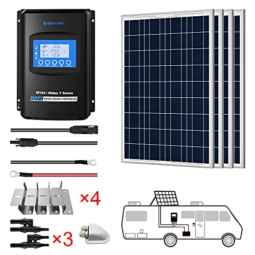 400 watts Polycrystalline Panel Solar RV Kit