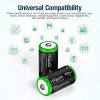 HiQuick Ni-MH C Size Rechargeable Batteries 5000mAh