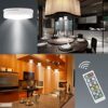 Wireless LED Puck Lights - 6 Pack, Battery Powered Night Lights with Remote Control, Perfect for Stairs, Cabinets, and Dark Spaces 🌙✨