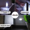 Emergency Lights For Home Power Failure Light and Plug In Flashlight Combo