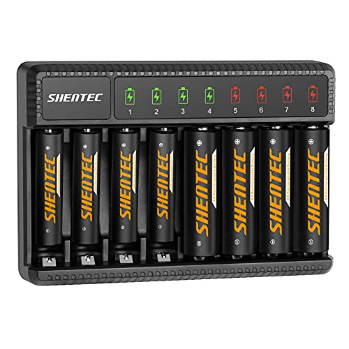 Rechargeable Batteries and 4 Packs 1000mAh AAA Rechargeable Batteries