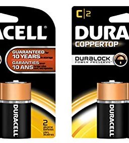 2 Pack of 2 Duracell Alkaline C Batteries