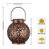 Outdoor Solar Hanging Lantern Lights Metal LED Decorative