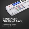 Tenergy 16 Bay Battery Charger for AAA and AA Rechargeable Batteries