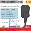 6V Waterproof Solar Battery Trickle Charge, Maintainer