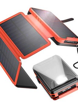 IEsafy Solar Charger 26800mAh, Outdoor Solar Power Bank