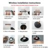 Illuminate Any Space with Ease: 2-Pack Nordic Style Battery-Operated Wall Sconces for Wireless Indoor Lighting