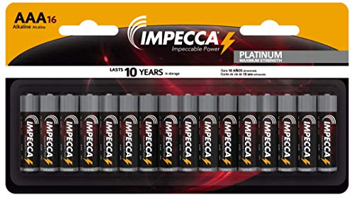 IMPECCA AAA Batteries High Performance Alkaline Battery Long Lasting