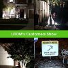LITOM 12 LEDs Solar Landscape Spotlights