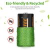 Shentec Rechargeable D Batteries 10000mAh – Long-Lasting, Eco-Friendly Ni-MH D Size Batteries (4 Pack) 🔋♻️