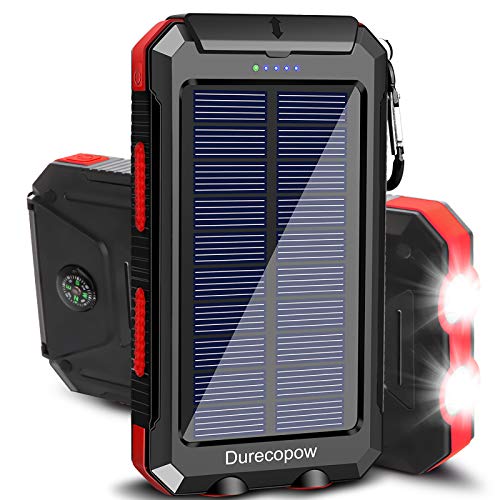 Solar Charger, Durecopow 20000mAh Portable Outdoor