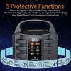 155Wh Solar Generator: Reliable Portable Power Station for Emergency, Home Use, and Camping Adventures