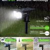 LITOM 12 LEDs Solar Landscape Spotlights