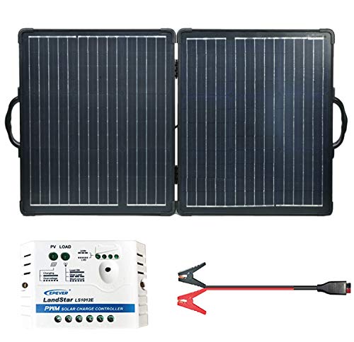 Newpowa 100W 12V Monocrystalline Foldable Portable Solar Panel Kit