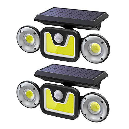 3 Head Solar Security Lights with Motion Sensor