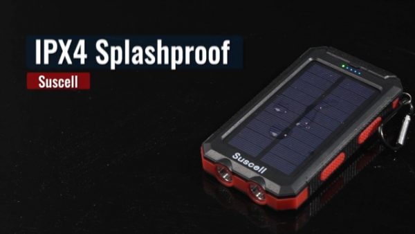 Solar Charger 20000mAh Solar Power Bank Waterproof